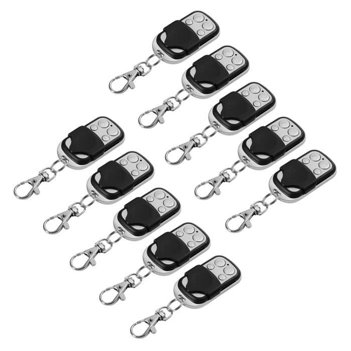 XCSOURCE10 pcs Télécommande Universel Clonage Portfil Electrique Garage Ouvre-Porte Fob 433mhz Remplacement Porte Clé HS642