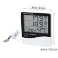Digital LCD Interieur Thermomètre Hygromètre Testeur Humidité Horloge Cadeau NF-1