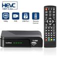 Décodeur TNT Full HD -DVB-T2 , Tuner TNT Leelbox decodeur TNT HD pour TV Compatible HEVC264-1080p /3D /H.264 /Dolby / MPEG-2/4 /-1