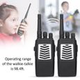 2pcs Talkie-walkie sans fil 98.4ft Radio Bidirectionnelle Interphone pour enfants Talkie-walkie pour enfants HB007-1