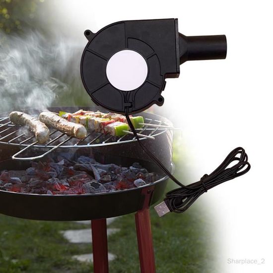 Ventilateur De BBQ USB 5V - Souffleur D'Air Pour Barbecue Charbon, Camping Ou Pique-Nique