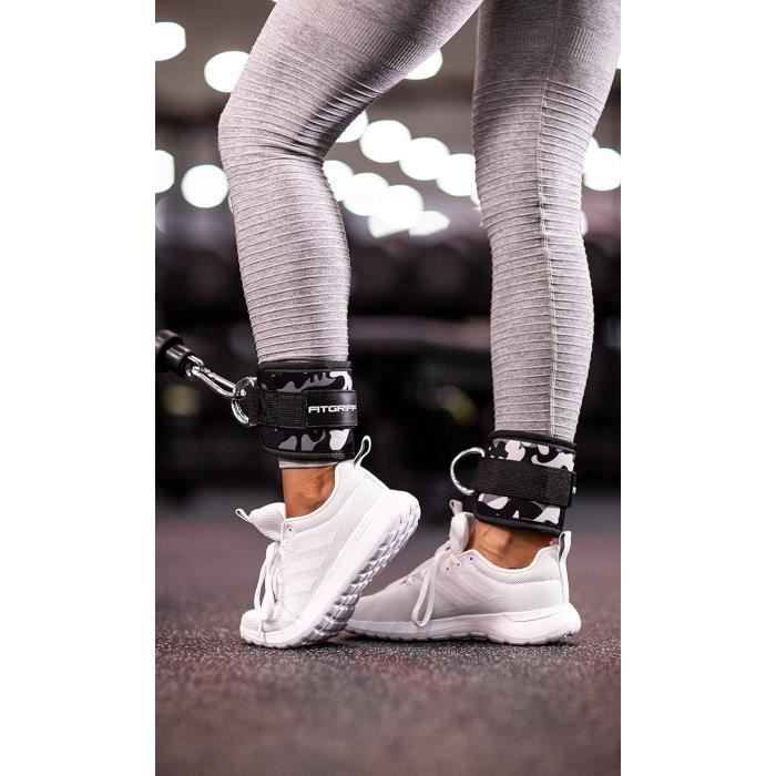 Paire De Sangles De Résistance Pour Cheville/pied - Nylon, Ajustable - Pour Musculation Jambes, Taekwondo, Fitness - 13