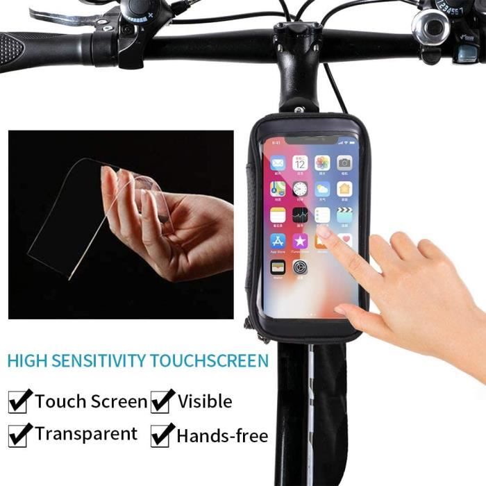 Sacoche Vélo Avant Imperméable Avec Poche Pour Smartphone Sacoche Vélo Avant Imperméable Avec Poche Pour Smartphone