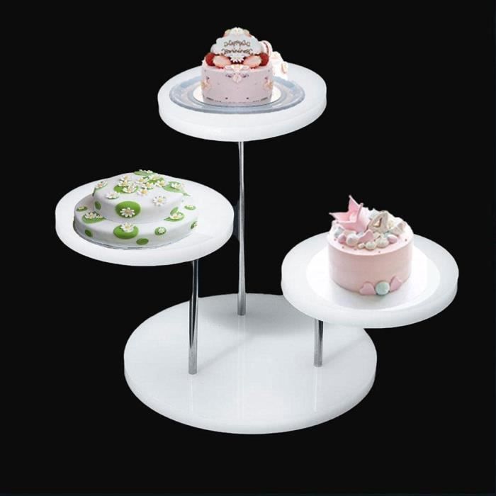 Tour Toppers de Gâteau en Acrylique Effacer le Cercle Vide Bricolage Gâteau  Topper Blancs pour un DéCor de Gâteau de Mariage et de - Cdiscount Maison