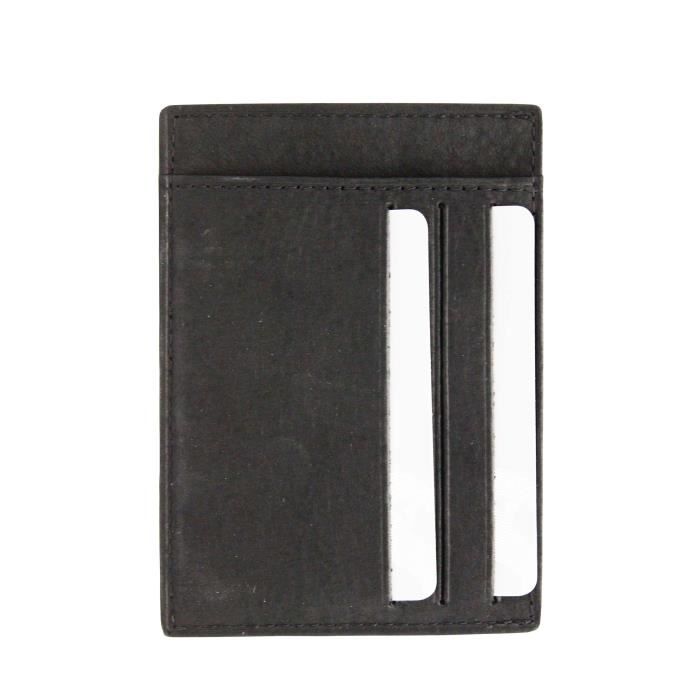 FRANCINEL Etui porte carte et carte d identite en cuir ref 47902 noir 2 couleurs disponible