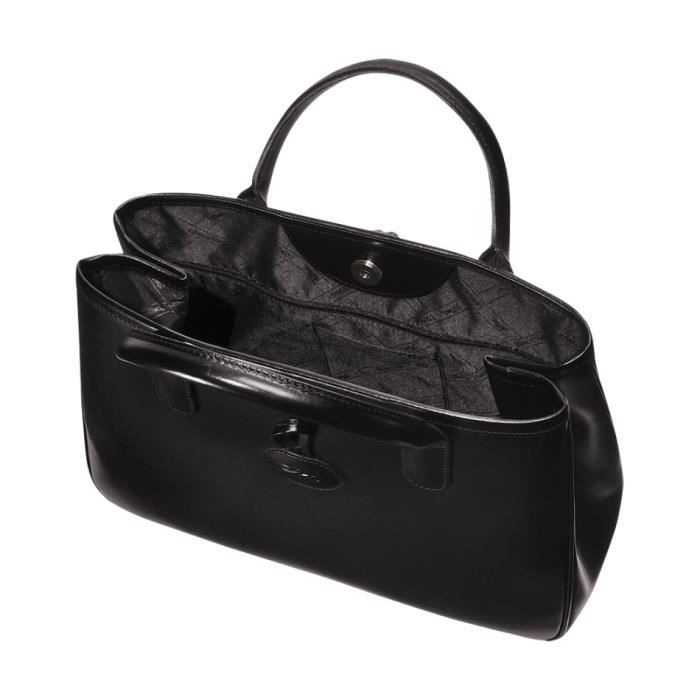 LONGCHAMP Sac main femme en CUIR port main et bras Couleur