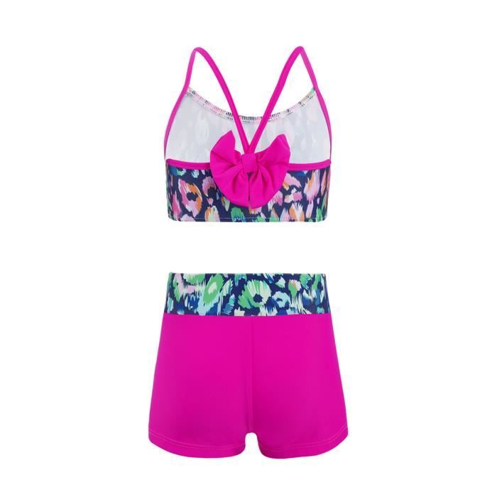 Oyolan Enfant Fille Maillot de Bain 2 Pièces Imprimé Floral