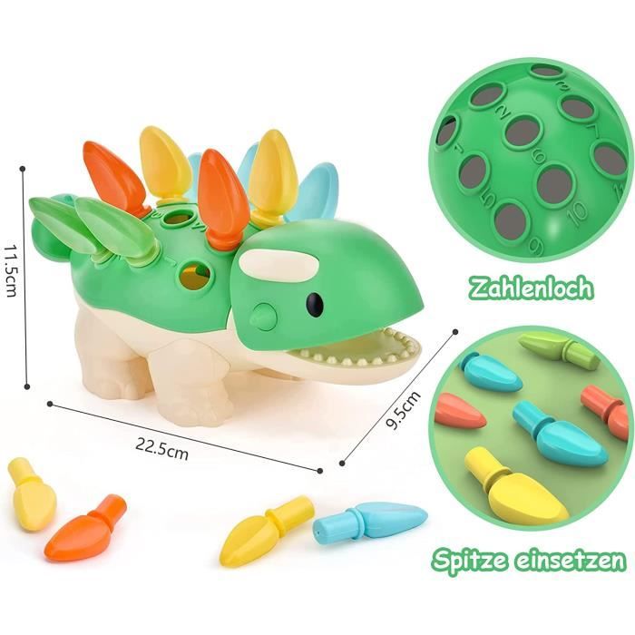 VICASKY – Marionnettes à Main Dinosaures – Jouets éducatifs En Forme De Dinosaure – Tête De Dinosaure 18×14 Cm – Jeu De Rôle, Imagination, Travail D'équipe