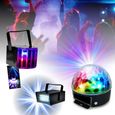 Pack Lumière Ibiza DJLIGHT60 - 7 Jeux de Lumière Projecteurs - Moonflower - Astro - Pied Support - Soirée - DJ Mobile-2