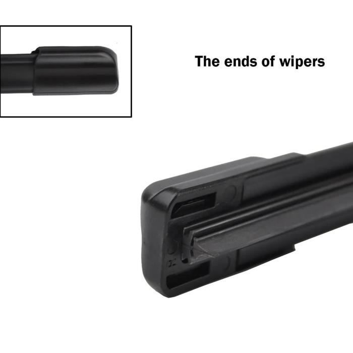 Balais D'essuie-glace Plats Pour Mercedes Classe C W204 (2007-2014) – Kit 2 Lames 600 Mm, Caoutchouc Au Graphite - 7
