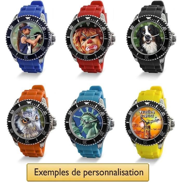 Montre personnalisable avec photo sales