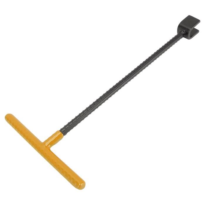 Clé Compteur D'Eau Poignée T Pliable Multifonction Acier - Outil Arrêt Eau Jaune