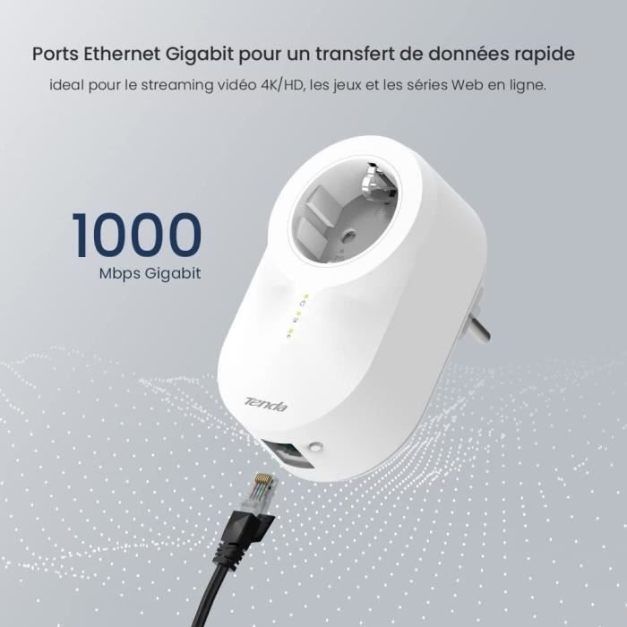 Tenda - Kit CPL PH6 1000 Mbits