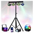 Pack Lumière Ibiza DJLIGHT60 - 7 Jeux de Lumière Projecteurs - Moonflower - Astro - Pied Support - Soirée - DJ Mobile-3
