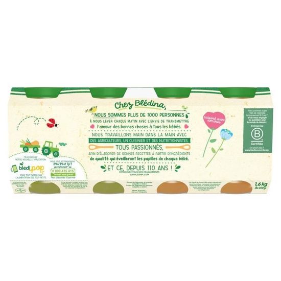 Bledina Petits Pots Pour Bebe Des 6 Mois Assortiment Poulet Boeuf Saumon 8x0g Achat Vente Plats Cuisines Bledina Petits Pots Pour Bebe Des 6 Mois Assortiment Poulet Boeuf Saumon 8x0g