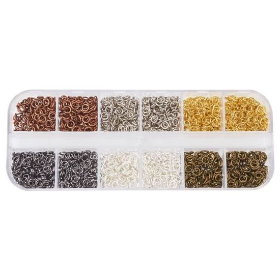 pandahall Elite 1 Boite Laiton Anneaux de jonction Anneau Ouvert Jump Ring 4mm//5mm//6mm//7mm//8mm//10mm Anneaux Mixte Fermer mais Dessoude sans Nickel Antique Bronze