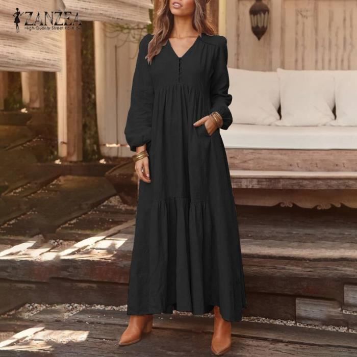 Zanzea robe longue top