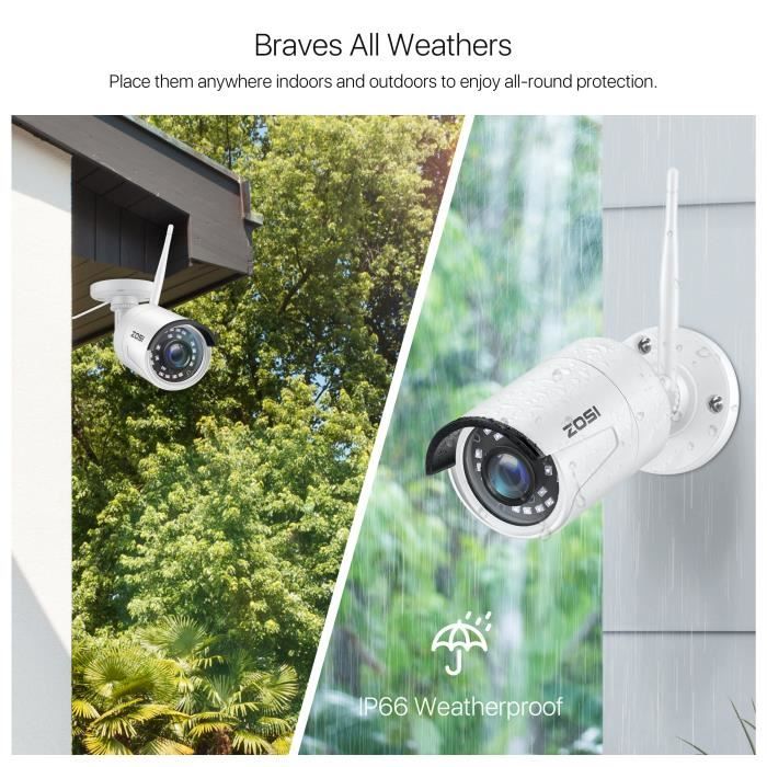 Kit Caméra Surveillance WiFi Extérieure, 8CH 2K Video Surveillance sans Fil  avec 8X 3MP Caméras, Accès à Distance sur PC et Sm[331] - Cdiscount  Bricolage
