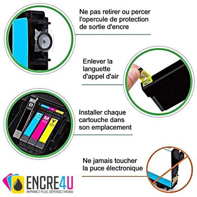 Lot De Cartouches QUALITONER Compatibles Brother LC3219XL - 4 Noir + 2 Couleur, Neuf