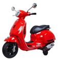 Scooter électrique Vespa Red pour enfants - Vespa - Moto Scooter - Rouge - Enfant-0