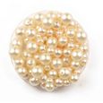 Perles acryliques nacrées rondes 0,4 à 1 cm x 175 pcs - MegaCrea {couleur}-0