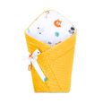 Gigoteuse d'emmaillotage bébé couverture, Nid Réversible universelle pour Garçon et Fille poussette Safari–Minky Toffee-0