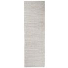 TAPISO Tapis de Couloir Passage Poil Court SARI Gris Clair Moucheté Polypropylène Intérieur 120x910 cm