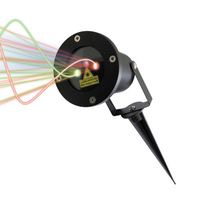 Projecteur laser  WI-LIGHT avec 1000 points statiques verts et rouges + LED bleu LASER200 - Noir