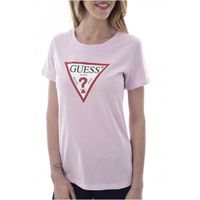Tee Shirt Coton Logo Triangle  -  Guess Jeans