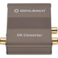 Oehlbach DA Converter - Convertisseur Audio numerique/analogique - Coaxial/Optique, R-L/Jack - Cirrus Logic Chip, Brun metall