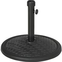 Support pour parasol - OUTSUNNY - Base de parasol de jardin - Ø 46 cm - Noir