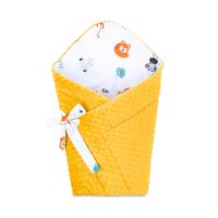 Gigoteuse d'emmaillotage bébé couverture, Nid Réversible universelle pour Garçon et Fille poussette Safari–Minky Toffee