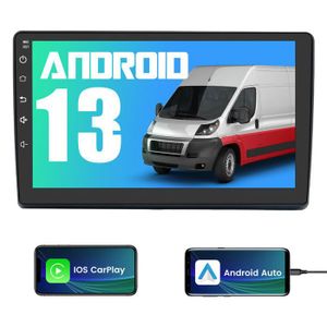 AUTORADIO Junsun Autoradio Android 13 2Go+32Go pour Fiat Ducato (2006-2013) 9''écran Tactile Carplay Android Auto RDS GPS WiFi