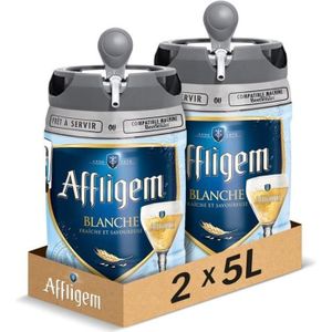 BIERE Affligem - Bière Blanche  d'Abbaye 4.8° - 2 fûts de 5L
