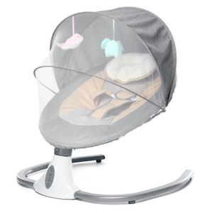 Bazargame Lit bébé électrique Balançoire bébé Balançoire pour bébé  Intérieur Bébé Voiture Swing Balançoire Automatique Berceau avec  Télécommande Gris