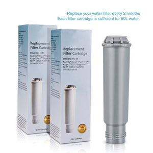AquaCrest Lot de 5 filtres à Eau/Cartouches filtrantes compatibles Nivona  NIRF 700 pour Machines à café CafeRomantica