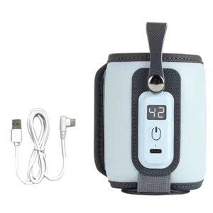 CHAUFFE BIBERON pour GLACIER Bleu - Chauffe-biSantos portable USB réglable, sac chauffe-biSantos, 5 vitesses, lait infantile
