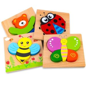 Ifundom Puzzle Labyrinthe En Bois – 29,5 Cm – Coordination Main-œil, Motricité, 2 Hémisphères