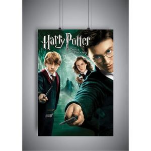 Sans cadre Imprimé 5 pièces toile Harry Potter Logo Poudlard Peinture  chambre décor affiches - Cdiscount Maison