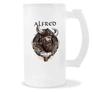 Verre à bière - Cidre Chope de Bière Alfred Design Viking | Verre à bièr
