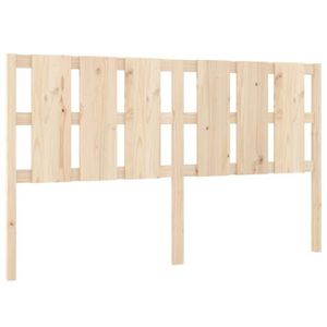 TÊTE DE LIT Tête de lit en bois de pin massif - BigBen - 165,5x4x100 cm - Beige