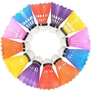 3 Volants De Badminton Multicolores En Plastique Sport De Raquettes