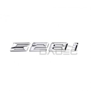 INSIGNE MARQUE AUTO Argent 528i - Voiture 3D ABS Coffre Lettres Logo E