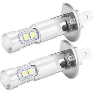 AMPOULE - LED Drfeify Ampoules pour Phares 2x H1 6000K Super Bla