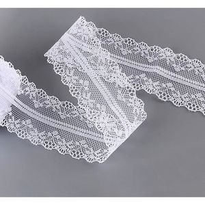 MASQUAGE - MASKING TAPE Rouleau de dentelle blanc dentelle garniture ruban rétro artisanat bricolage décoration de mariage 15 m * 2 rouleaux