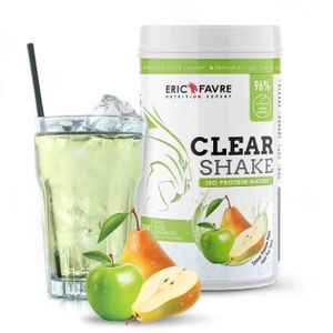 PROTÉINE Eric Favre - Clear Shake - Iso Protein Water - Proteines - Pomme Poire - 500g