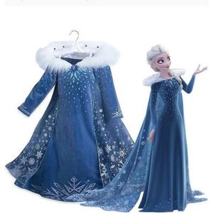2021 nouveau fille robe elsa la reine des neiges - Cdiscount