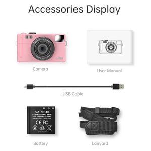APPAREIL PHOTO COMPACT caméra numérique compacte 1080P,caméscope vidéo 48
