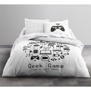 Housse De Couette Playstation, Adulte Ado Garçon, Impression Numérique,  Microfibre, Fermeture à Glissière-220x240cm[752] - Cdiscount Maison