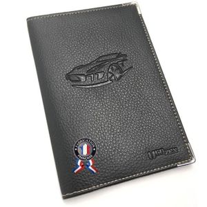 Etui Pochette Porte Papier Voiture,Pochette Carte Grise permis de Conduire  pièce d'identité Assurance,Cuir Vachette,8.5 cm X 11 cm